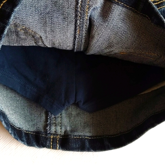 children's place heart patch denim jean skirt with modesty shorts 12 months baby - Picture 6 of 7